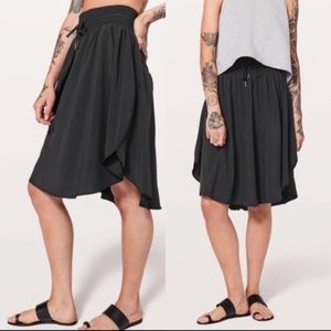 Black Flowing Skirt